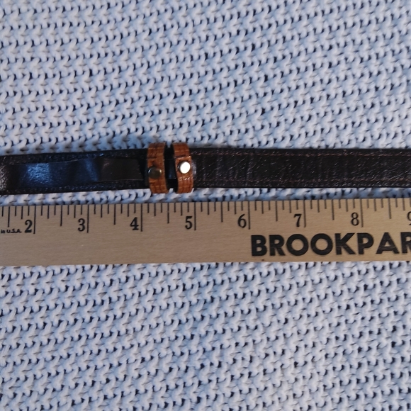 Vintage Diamond Croc?Lizard? Ratchet Buckel Belt main image 15
